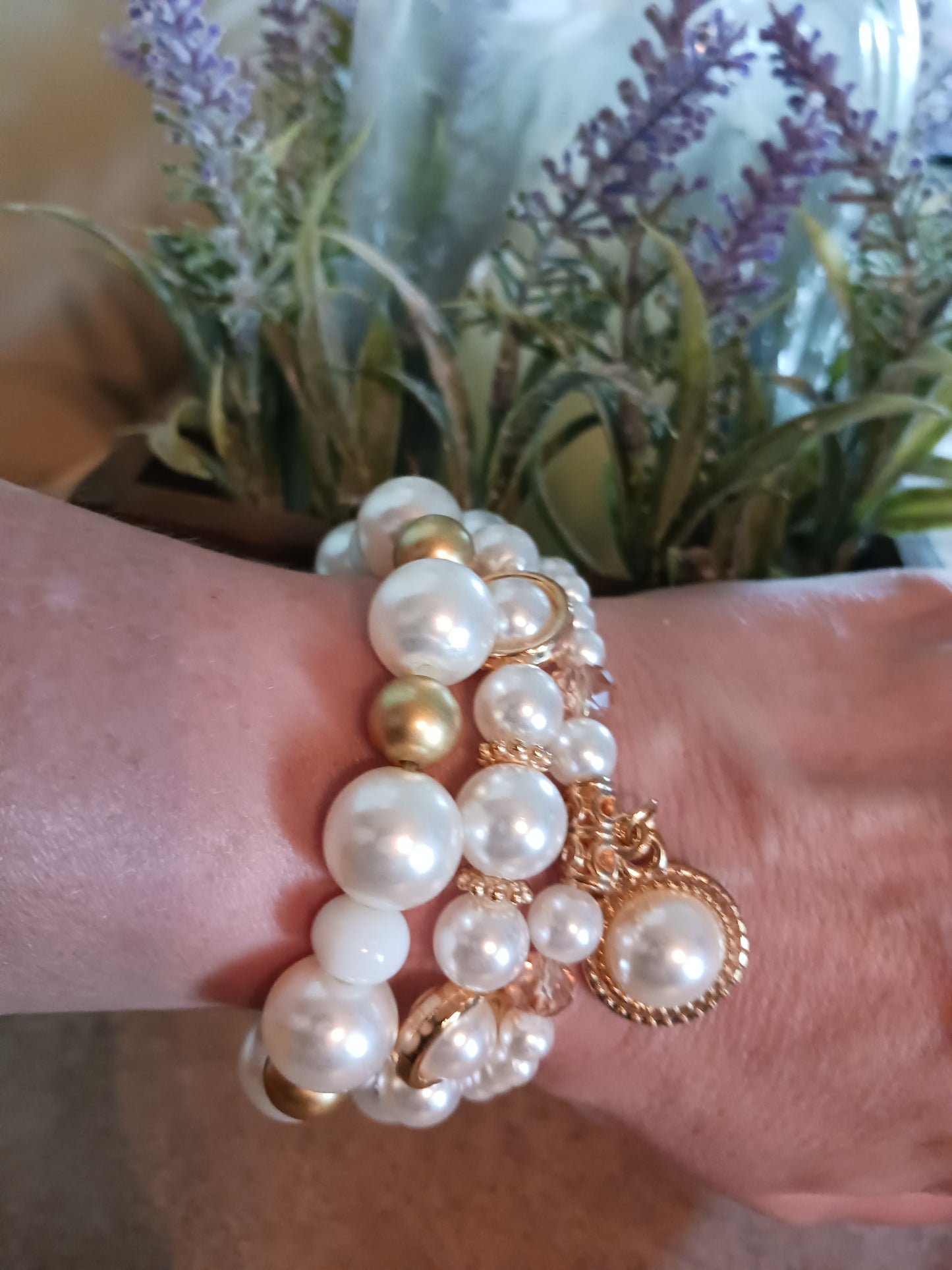 Pearl Stackable Beaded Bracelets