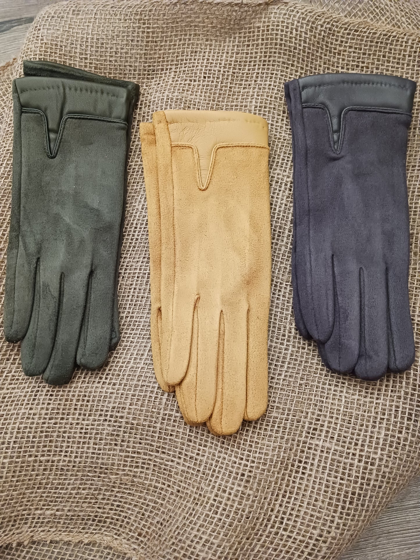 Faux Suede Gloves