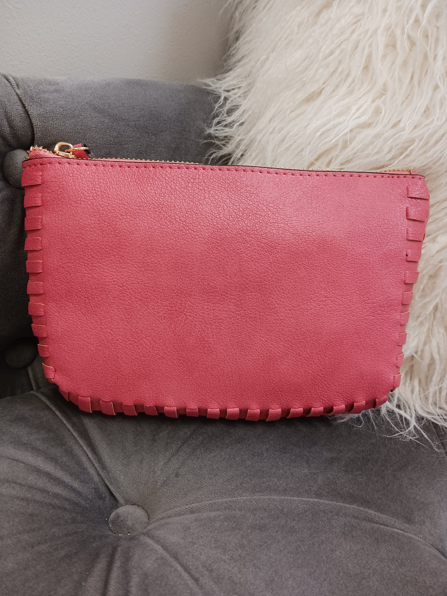 Bonnie Dual Compartment Whipstitch Crossbody