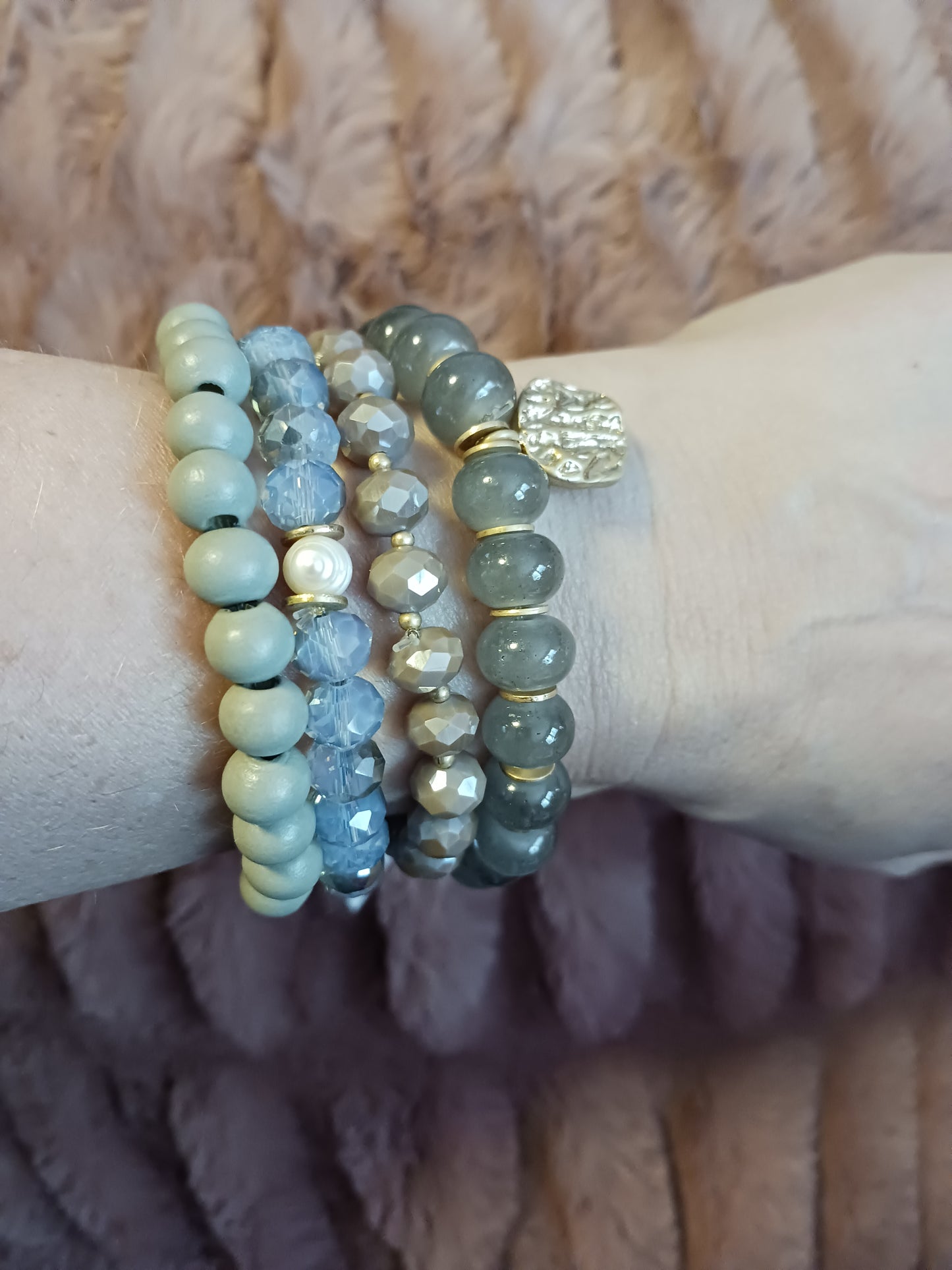 Beaded Stackable Bracelet Set