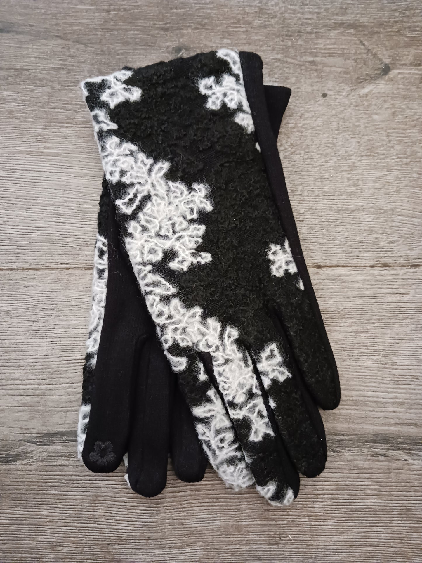 Felted Flower Cascade Gloves