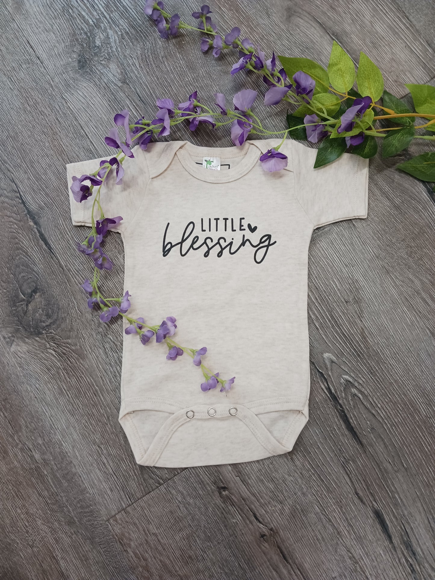 Little Blessing Short Sleeve Baby Bodysuit