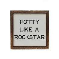 Potty Like a Rockstar Wall Décor