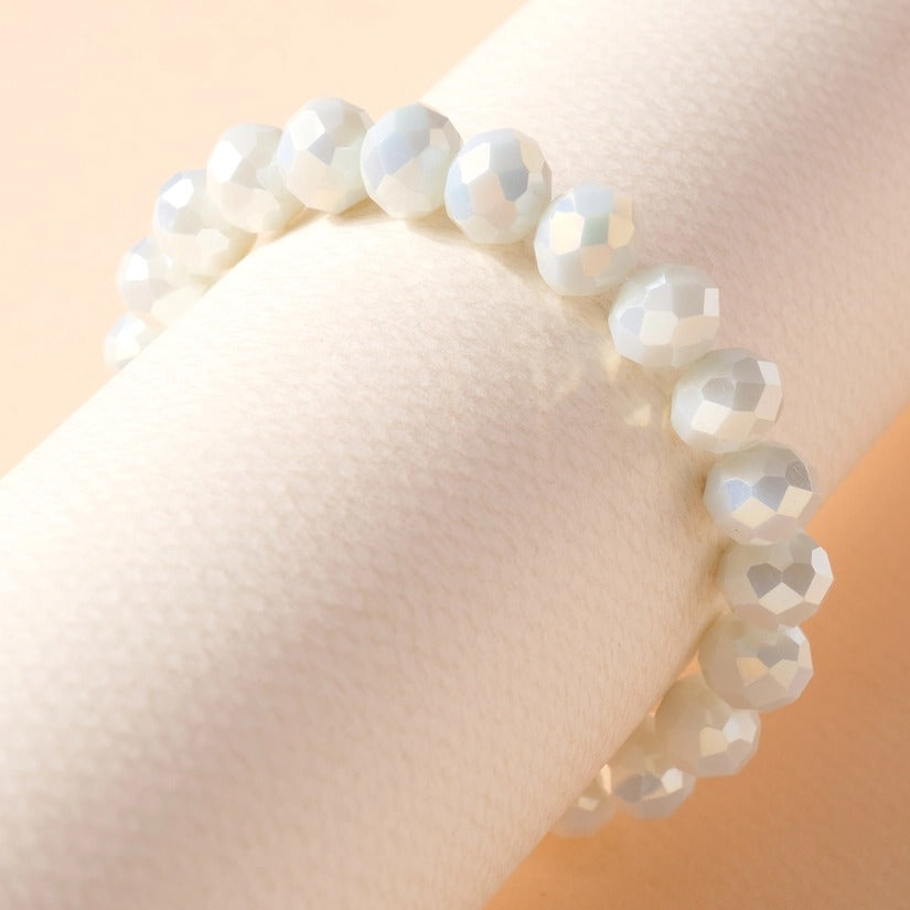 Glass Bead Stretch Bracelet