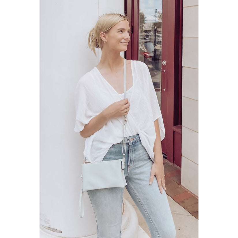 Riley Solid Convertible Crossbody & Wristlet
