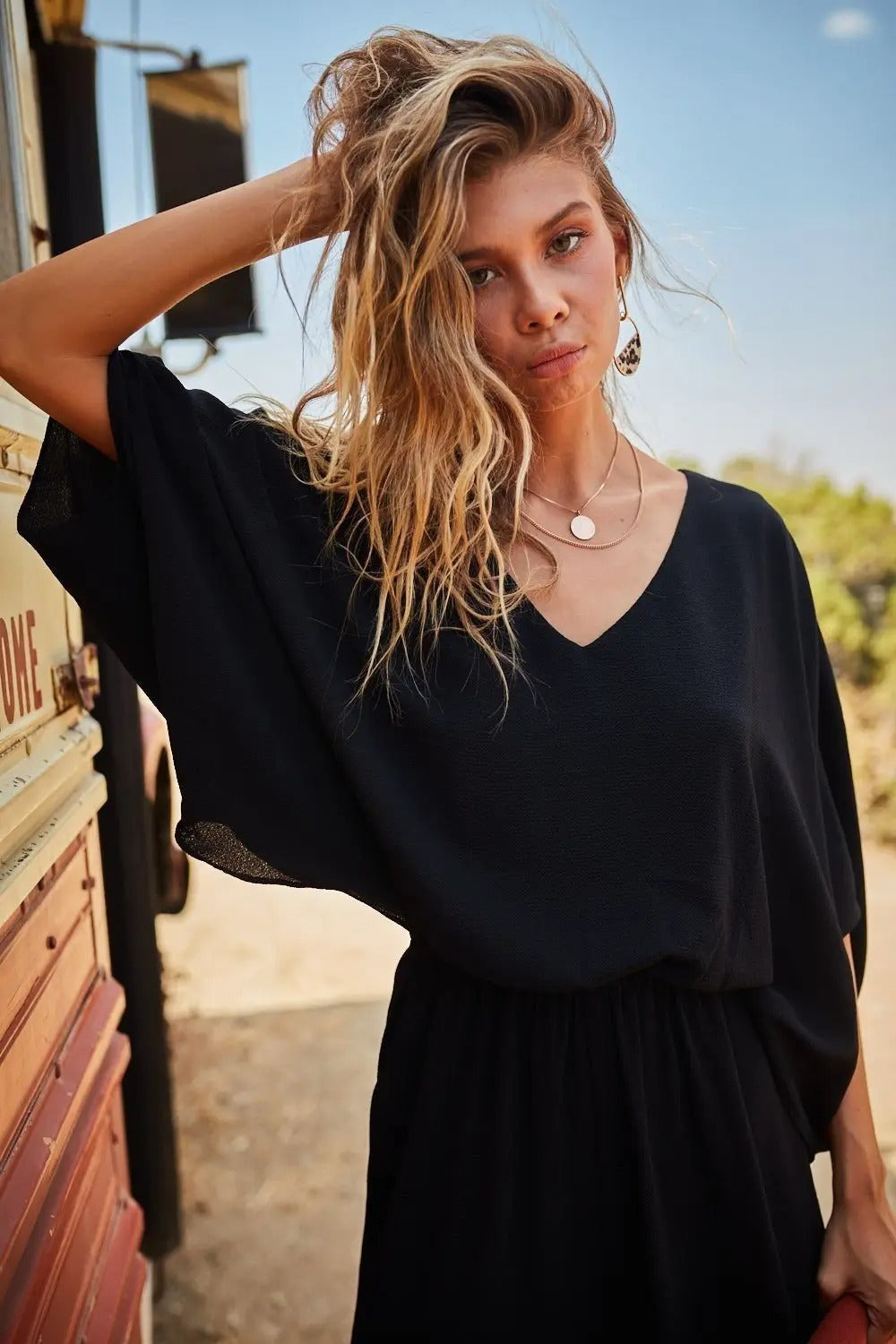 Corina Billowy Sleeve Jumpsuit