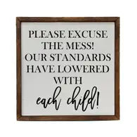Please Excuse The Mess, Our Standards Have Lowered With Each Child