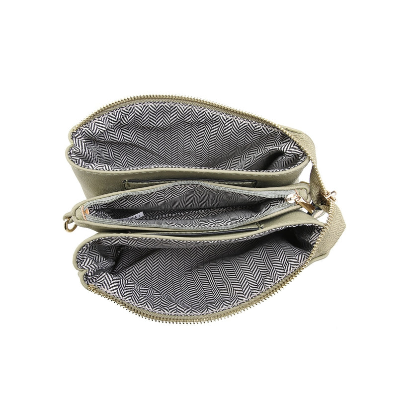 Riley Solid Convertible Crossbody & Wristlet