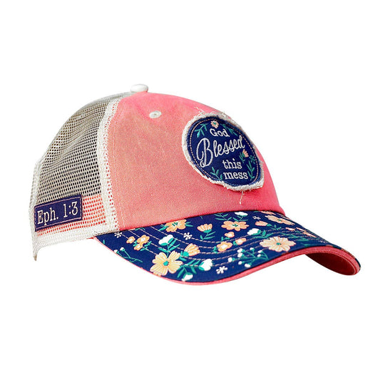 Cherished Girl God Blessed This Mess Trucker Hat