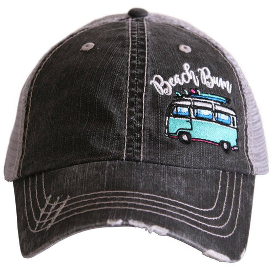 Beach Bum Distressed Trucker Hat