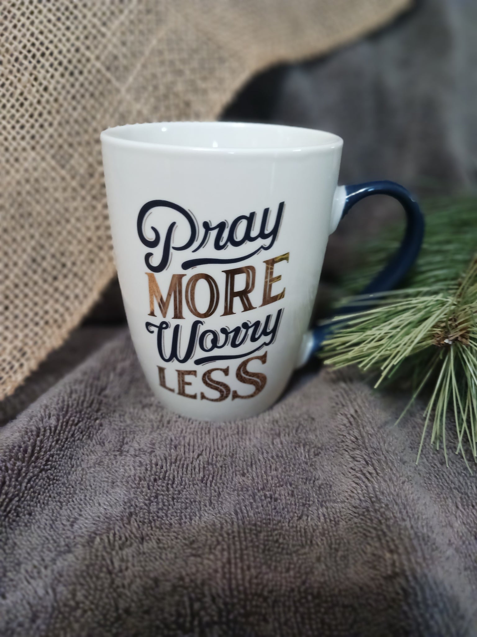 Pray More Worry Less Mug