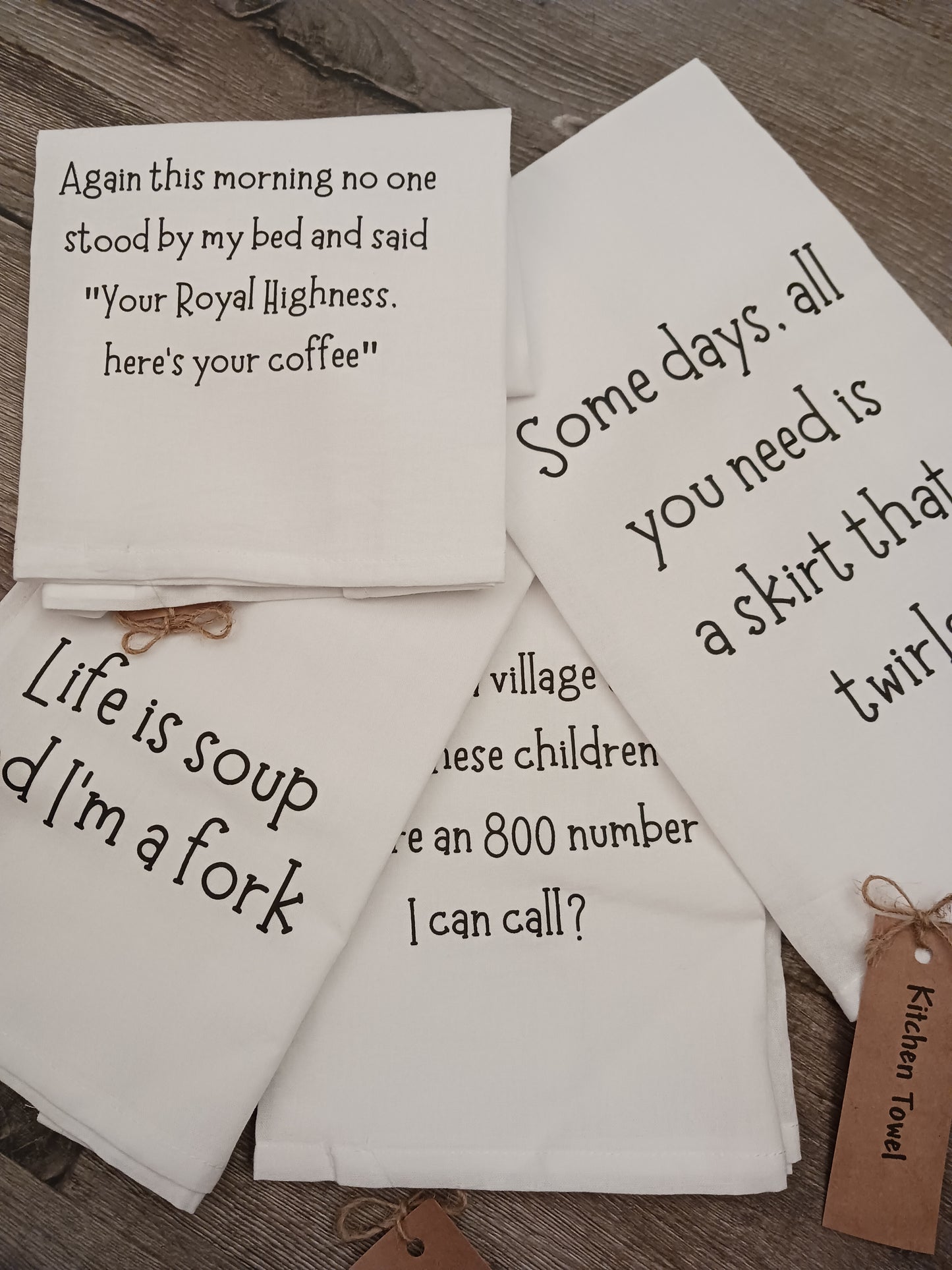 Sassy Dish Towels/Tea Towels