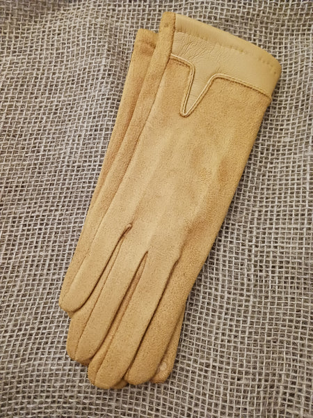 Faux Suede Gloves
