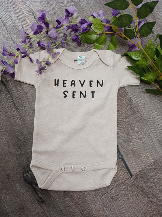 Heaven Sent Short Sleeve Baby Bodysuit