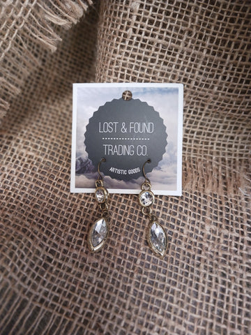 Lost & Found - Crystal Dangle Earrings