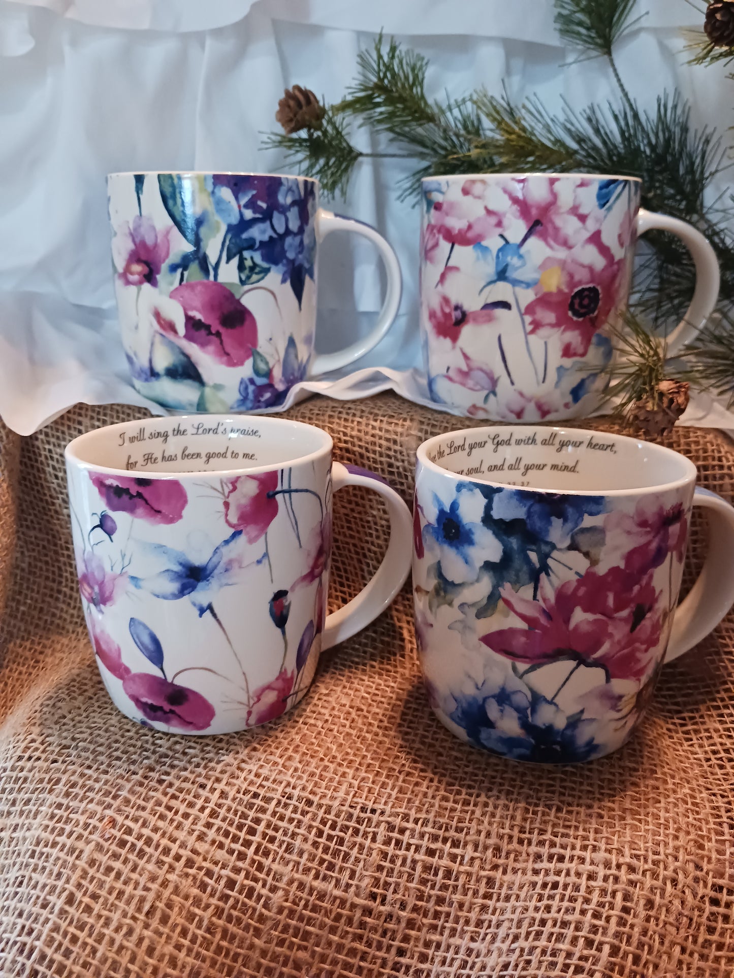 Seeds of Love Floral Mugs