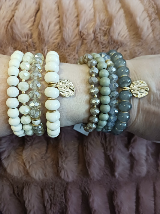 Beaded Stackable Bracelet Set