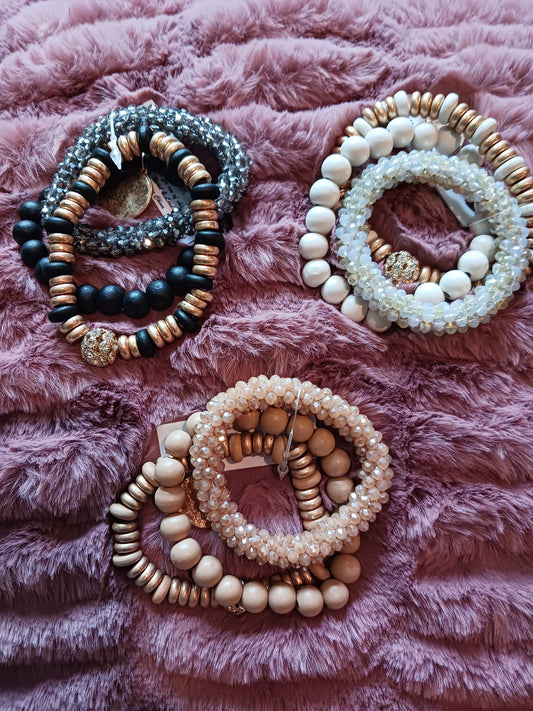 Mixed Beaded Bracelet Set