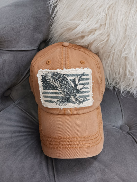 Eagle Flag Vintage Baseball Cap