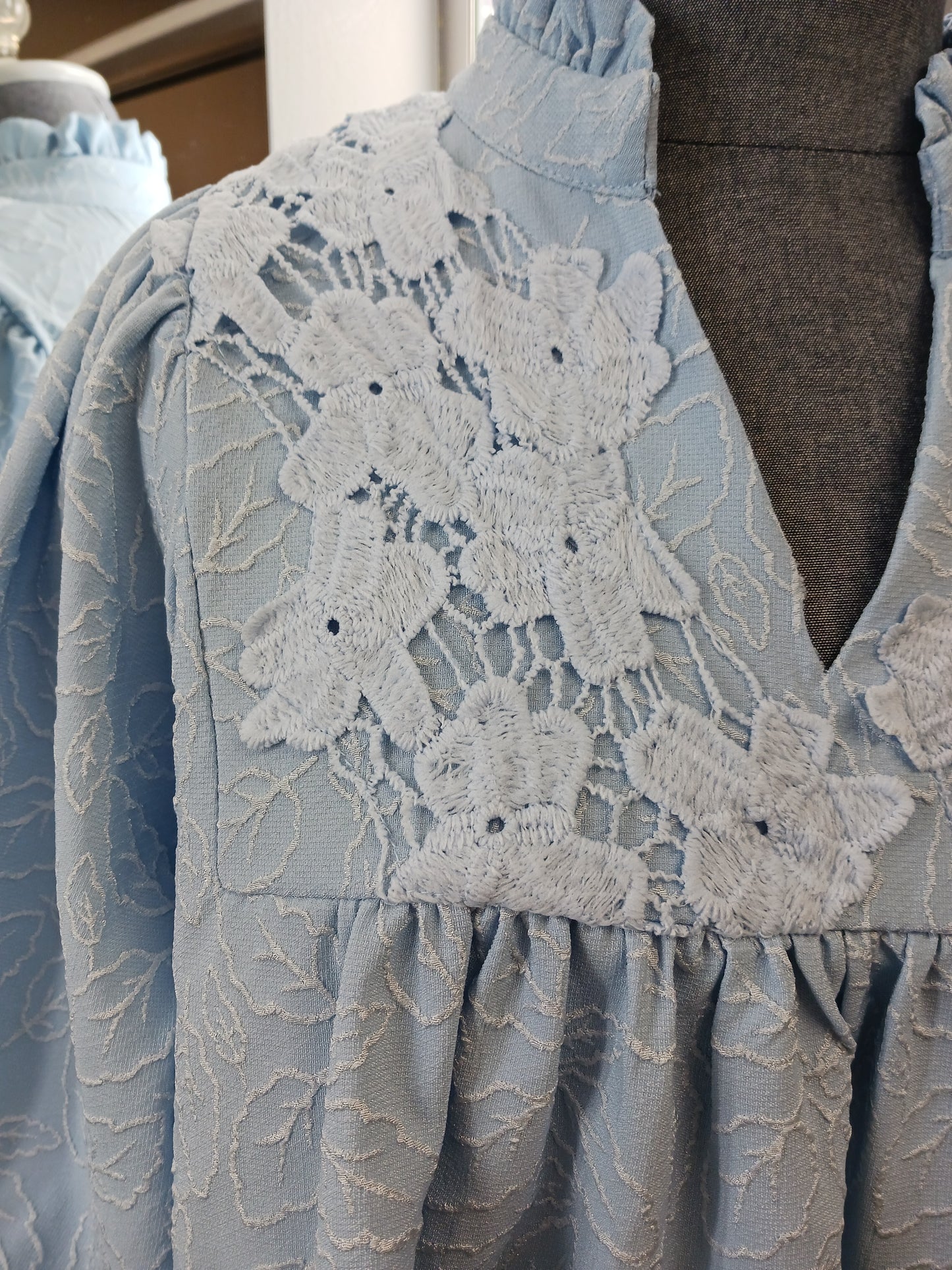 Nora Lace Neck Dress