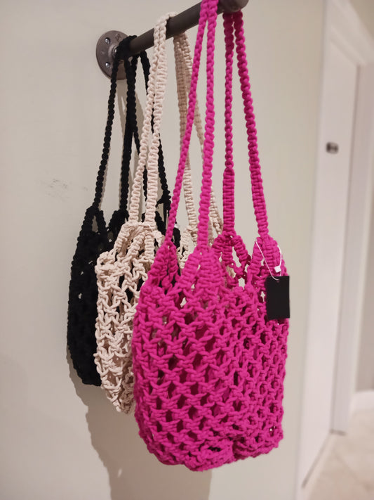 Birdie Macrame Tote by Joy Susan