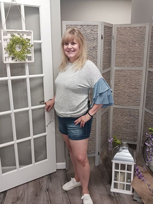 Katrina Tiered Bell Sleeve Top