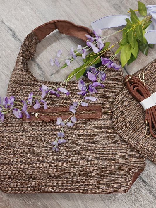 Elena Tweed Hobo Bag by Joy Susan