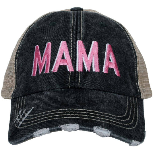 Mama Distressed Trucker Hat