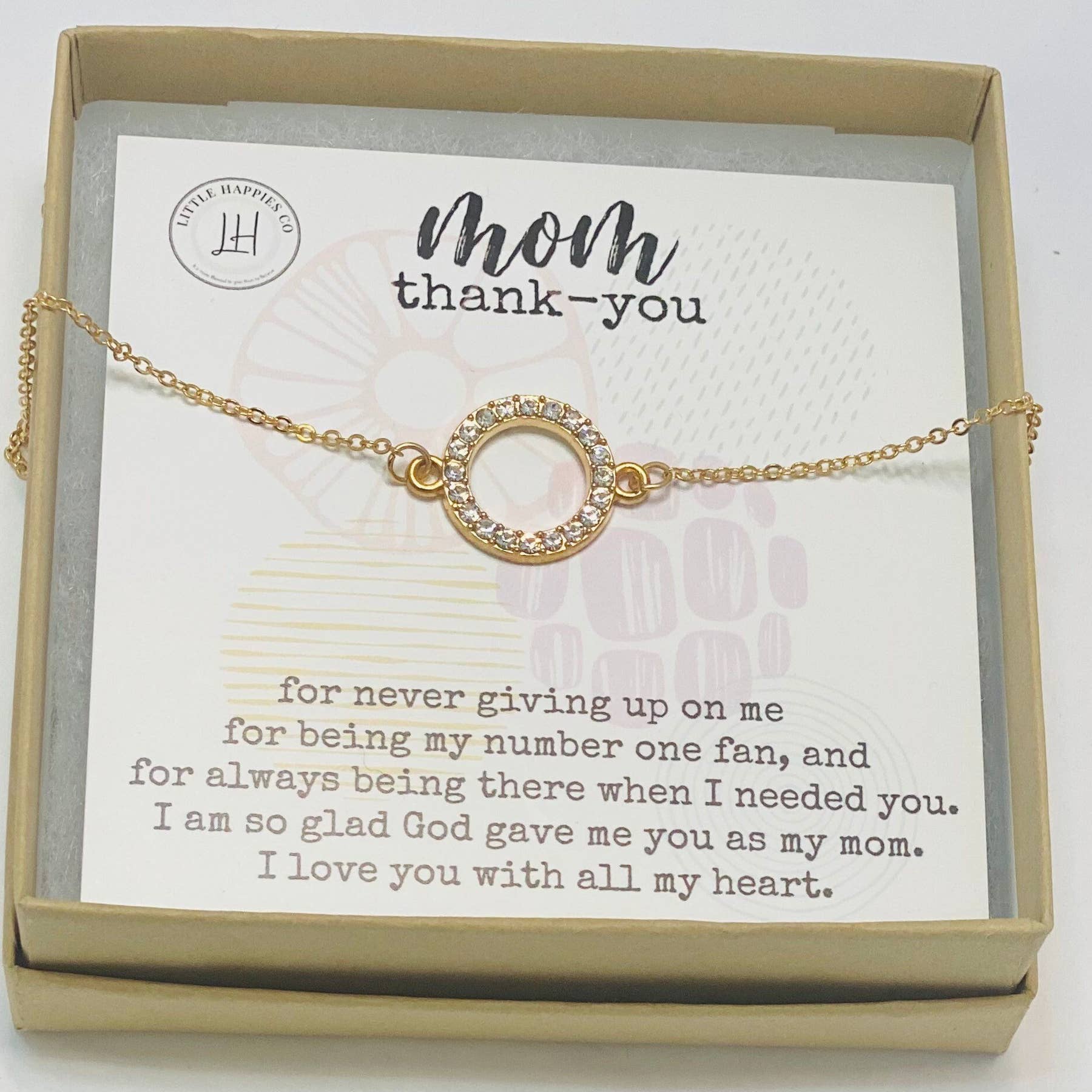 Mom Thank You Necklace by Little Happies