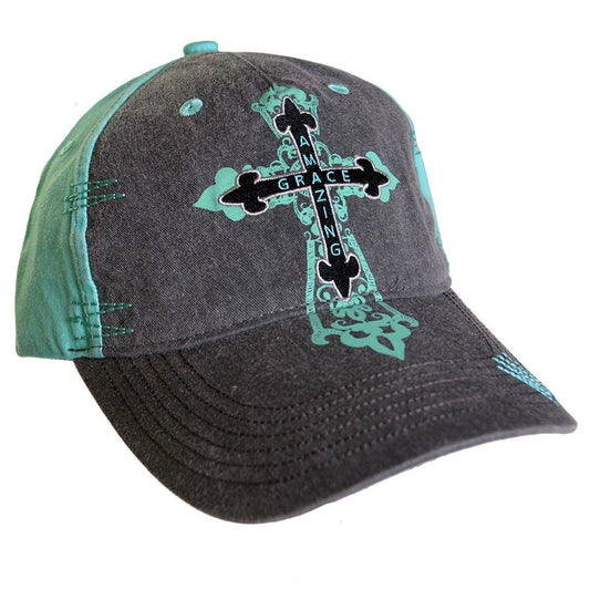 Cherished Girl Amazing Grace Cross Baseball Hat
