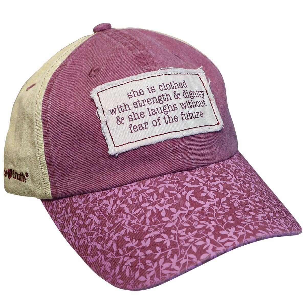 Cherished Girl She is Clothed with Strength Baseball Hat