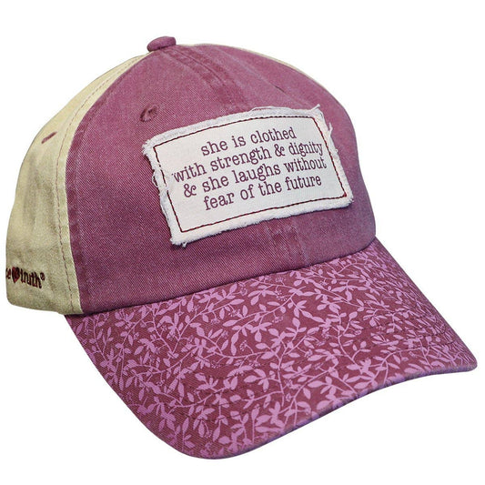 Cherished Girl She is Clothed with Strength Baseball Hat