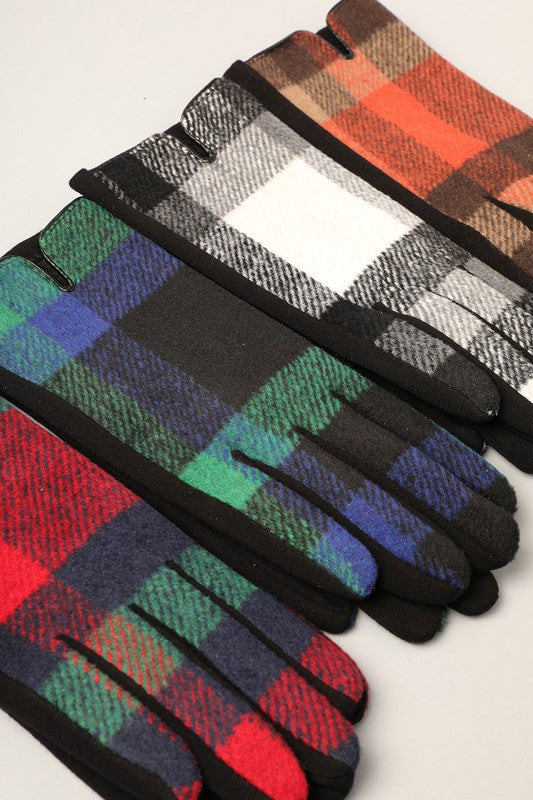 Plaid Gloves