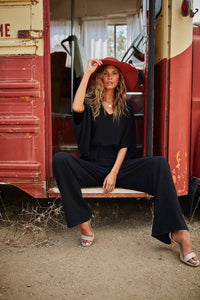 Corina Billowy Sleeve Jumpsuit