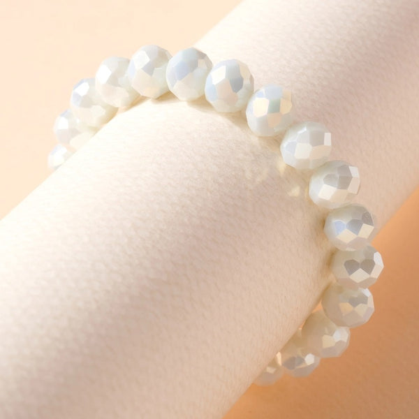 Glass Bead Stretch Bracelet