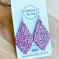 Lora Pink Metallic Crackle
