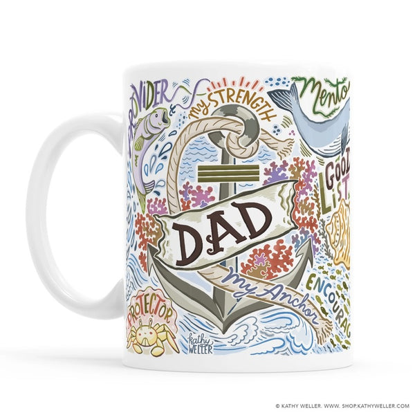 Dad Guiding Light Decorated Mug