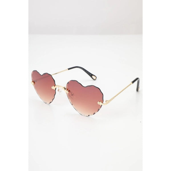 Rimless Heart Shaped Sunnies