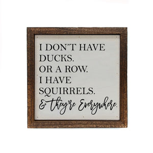 Ducks In A Row Wall Décor Sign