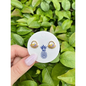 Easter Basket Enamel Earrings