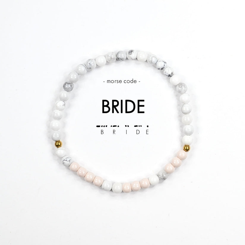 Bride Morse Code Bracelet