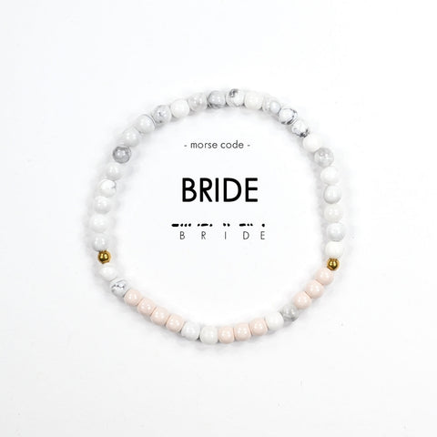 Bride Morse Code Bracelet