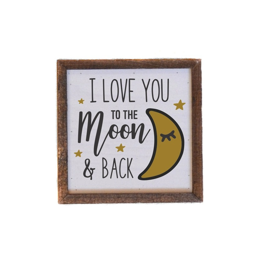 I Love You To The Moon Wall Decor
