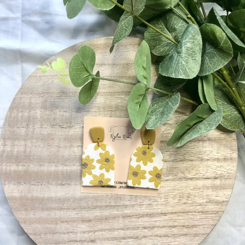 Sunflower Earrings by Rylee Roo