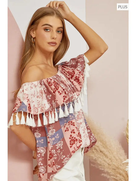 Sherrie Off the Shoulder Woven Top