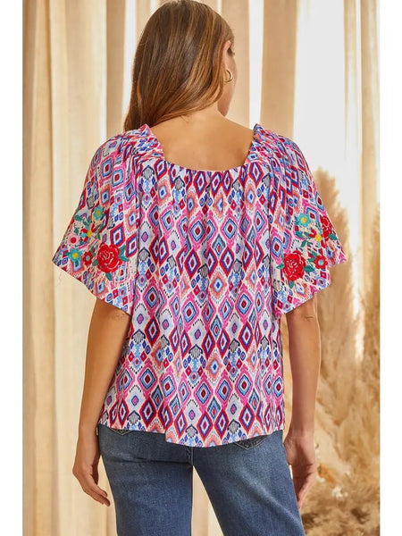 Paula Embroidered Top