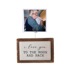I Love You To The Moon Block Frame