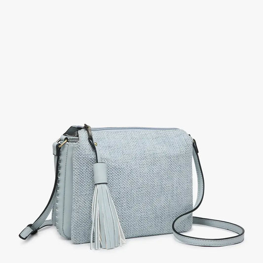 Sabrina 2 Tone Crossbody w/ 3 Compartments