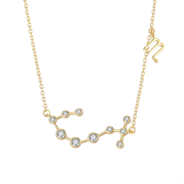 18K Gold Plated Zodiac Constellation Necklace